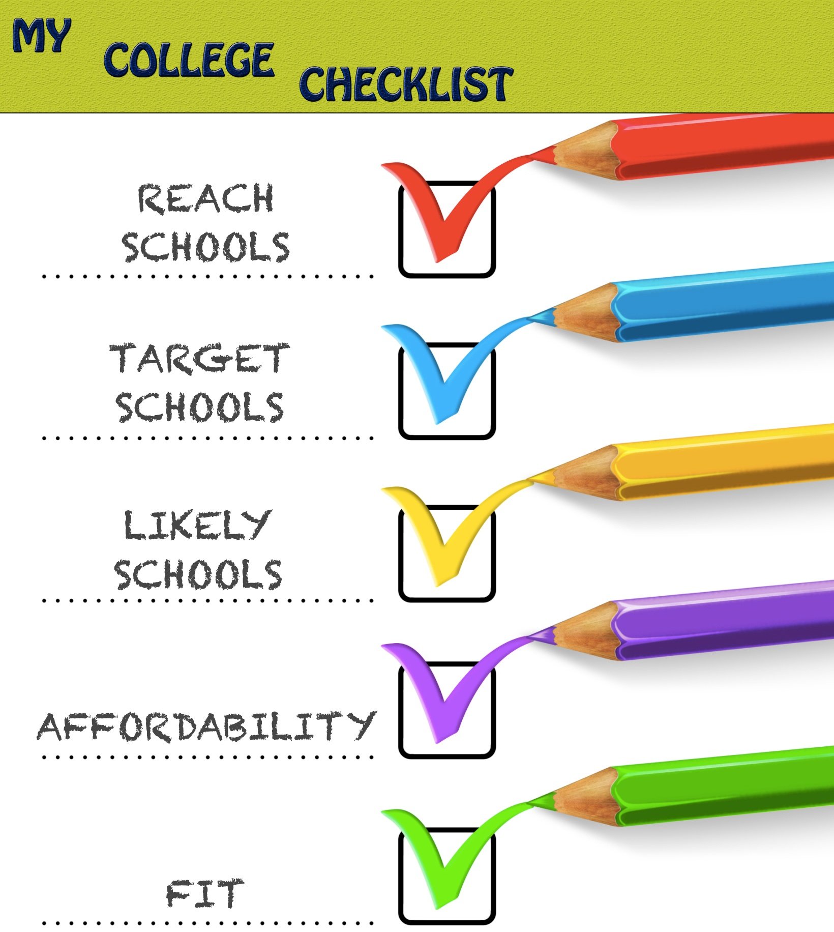 senior college checklist